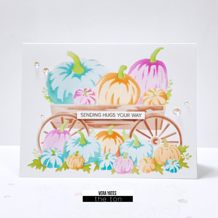 Pumpkin Wagon Layering Stencils
