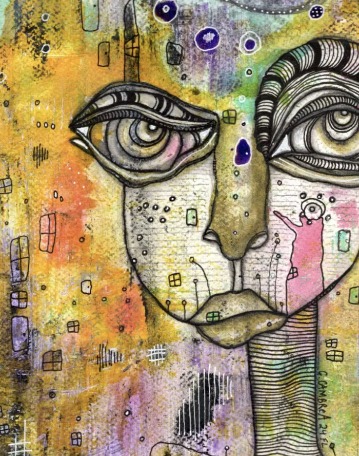 "Purple Moon" Fine Art Print on paper — alternate angle