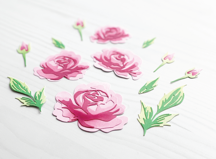 Radiant Roses Layering Dies
