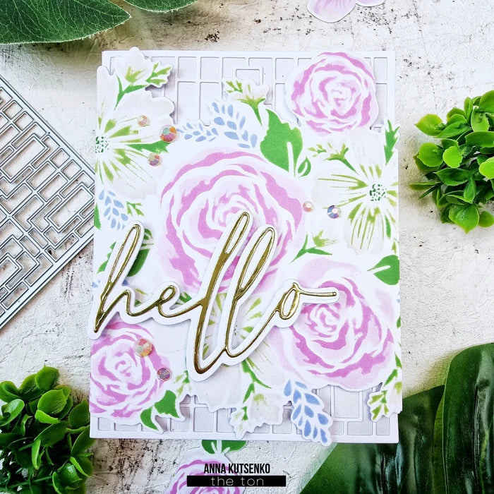 Rose Blossoms Layering Stencils