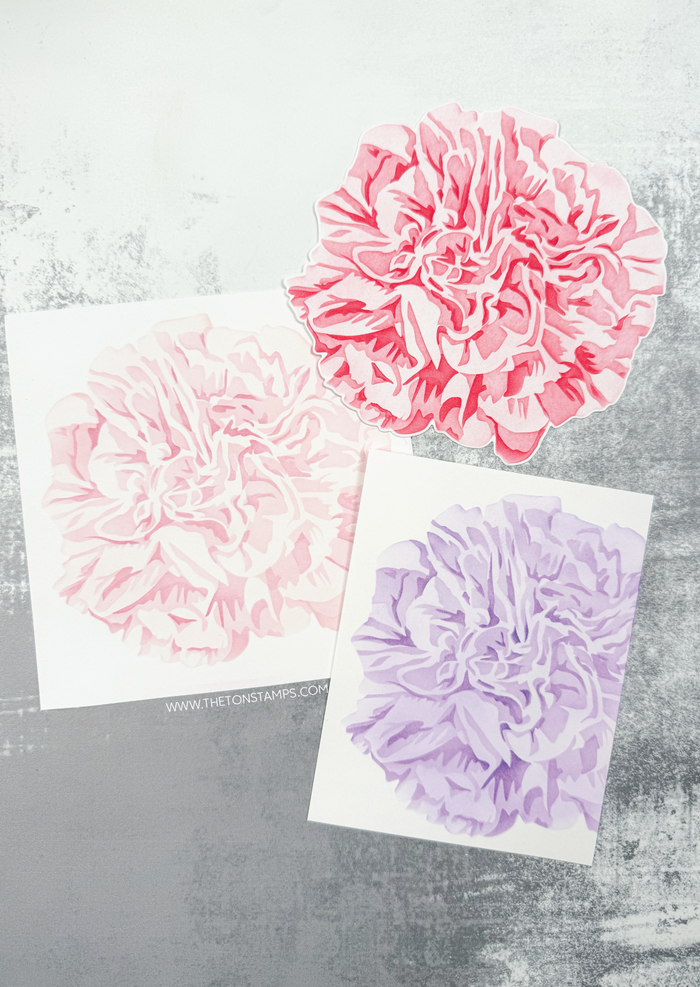 Round Carnation Layering Stencils