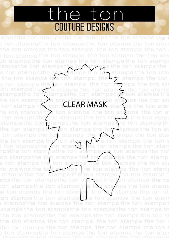 Single Sunflower Acetate Mask