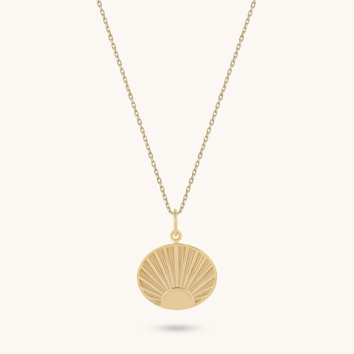 Sunrise Necklace in Gold Vermeil on 925 Sterling Silver