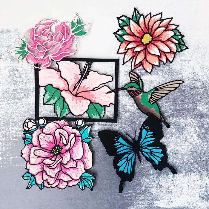 Swallowtail Butterfly Coverplate Bundle SVG Cut File