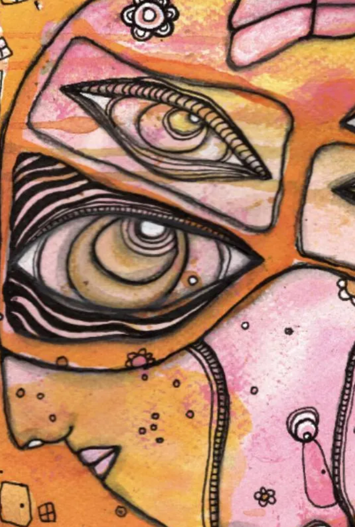 "Sybil" Fine Art Print on paper — detail view
