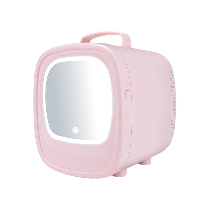 Velisse Beauty Portable Beauty Refrigerator — Mini Skincare Fridge with LED Mirror