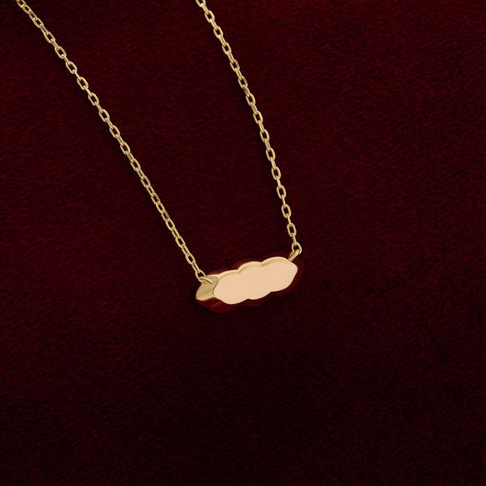 Vermeil Wavy Bar Necklace