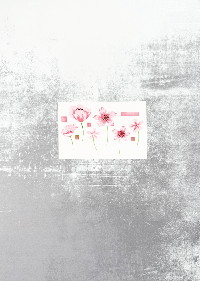Wildflower Bits Layering Stencils