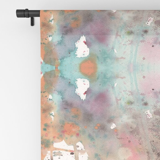 Window Curtains 'Boho Abstract' — styled photo