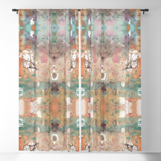 Window Curtains 'Boho Abstract' — alternate angle