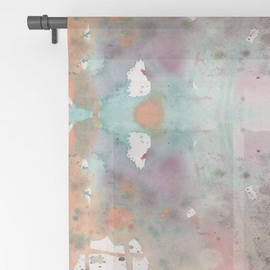 Window Curtains 'Boho Abstract' — detail view