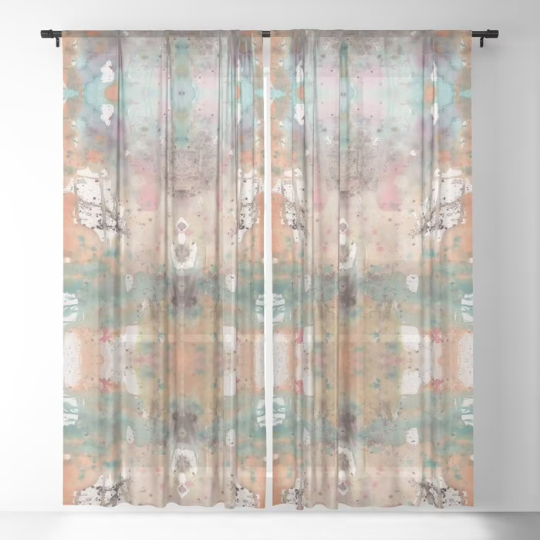 Window Curtains 'Boho Abstract' — additional view