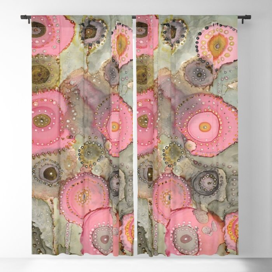 Window Curtains 'Pink Matter' — styled photo