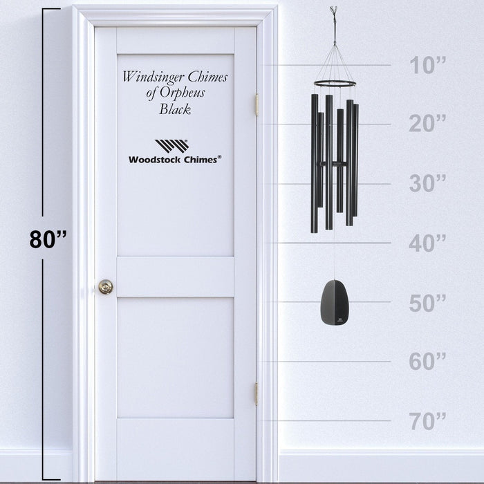 Windsinger Chimes of Orpheus™ - Black - by Woodstock Chimes