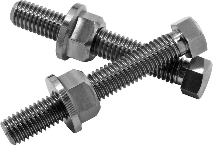 WORKS TI AXLE ADJUSTER BOLTS KTM/HUS 10X50MM/10MM / 10MM/13MM NUTS